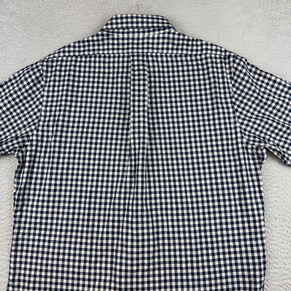 Brooks Brothers Shirt Mens Large Blue Gingham Check Non Iron Supima Button Down - Picture 7 of 12